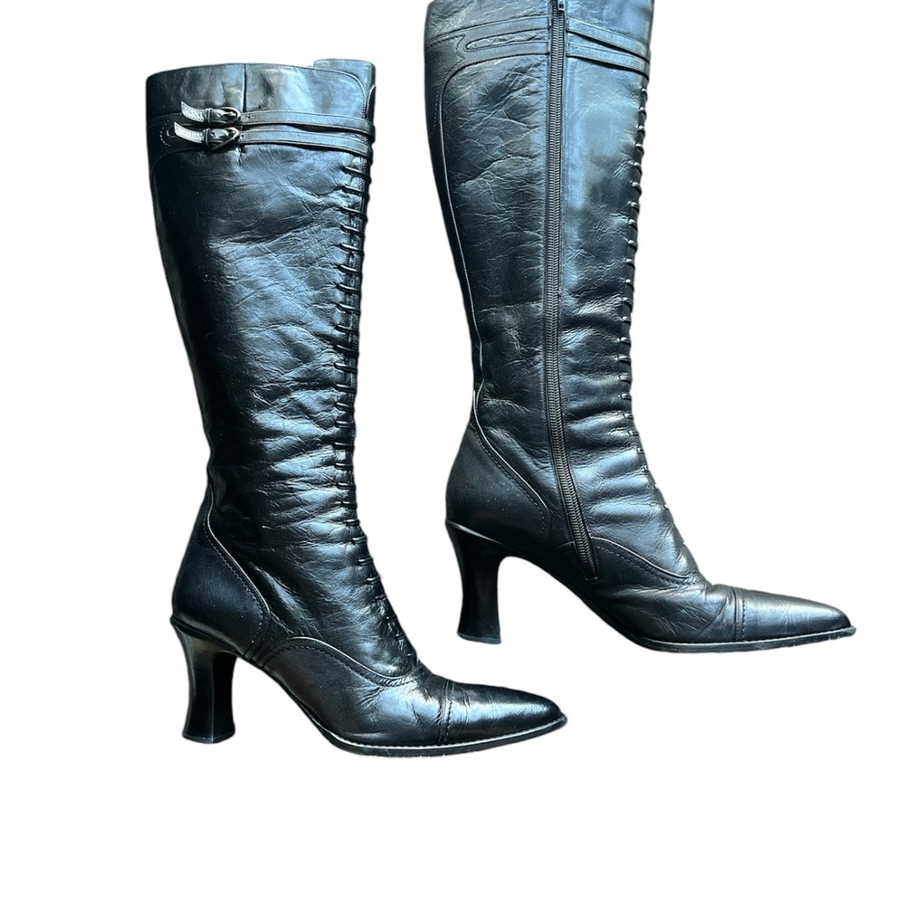 Via Spiga vintage Victorian boot.  Tall black leather size 9